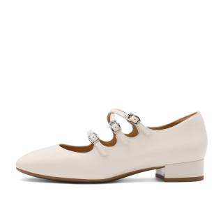 BELLE Chunky Heel Mary Jane Shoes 2cm Women's