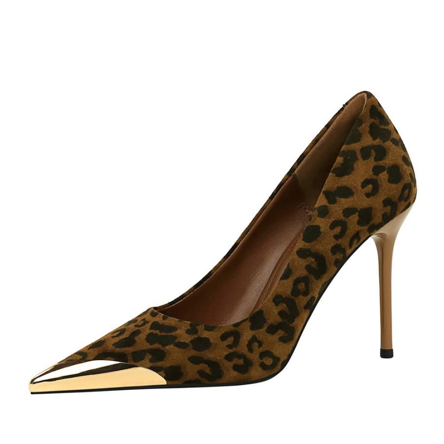 YAFEI XUANYU Suede Slim Heel High Heels Women's