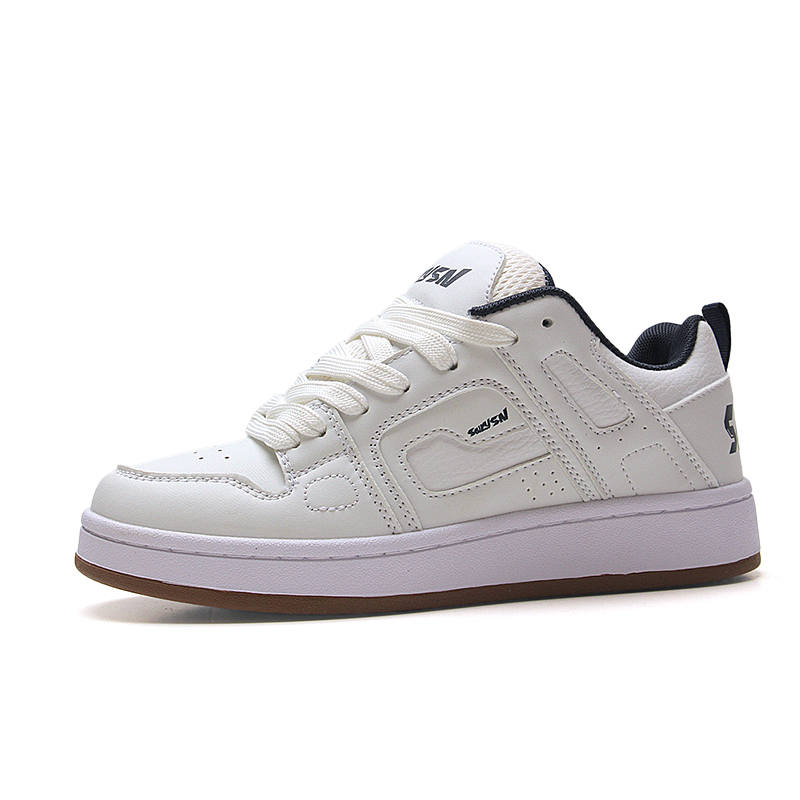 STUR YSN Wear resistant And Lightweight Low top Skateboard Shoes Women's White Blue