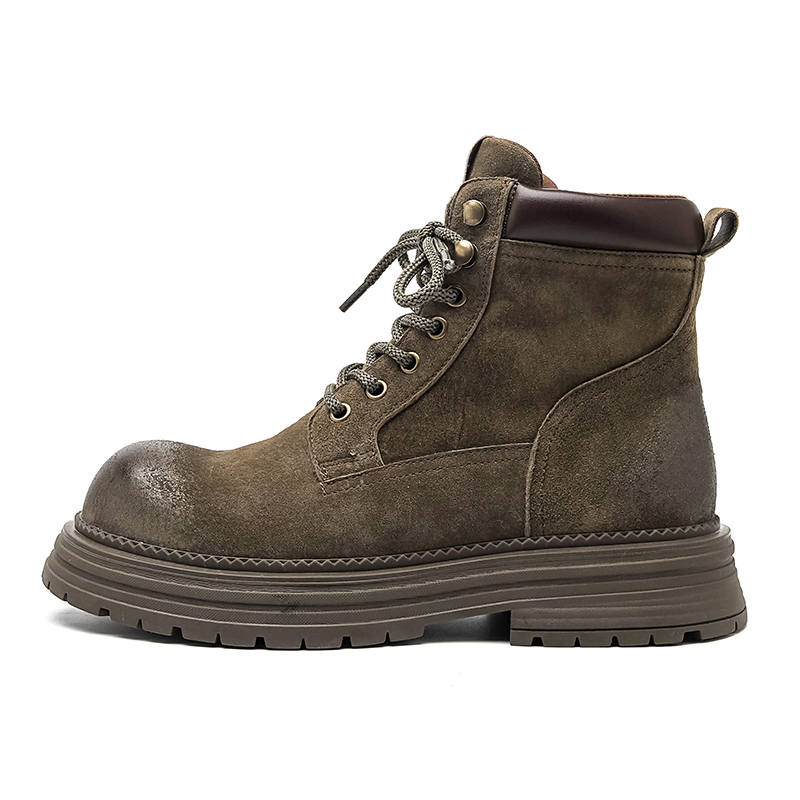 ZHENRAN ZHENRAN Microfiber Leather Short Combat Boots Unisex