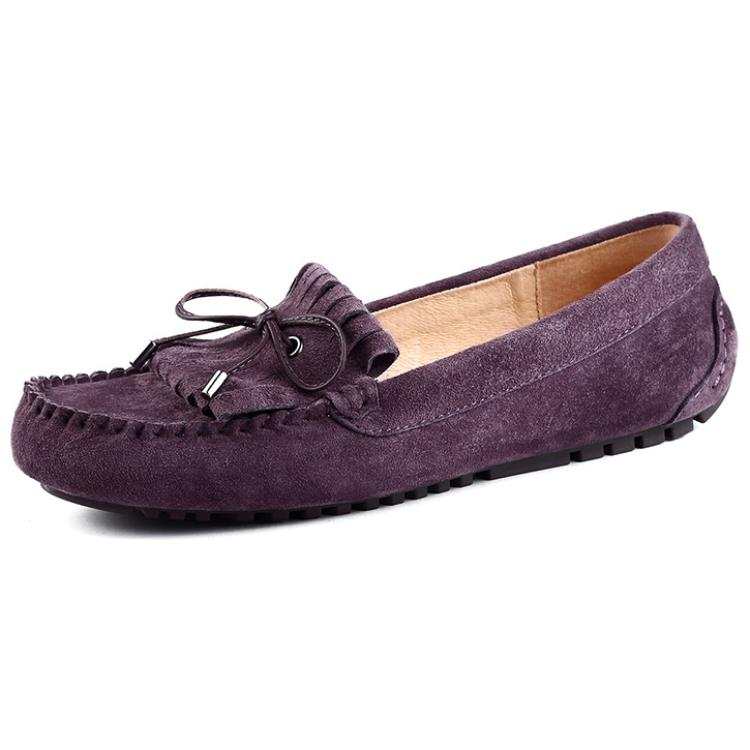 OZZEG Gommino Loafers Women's Brown, Purple