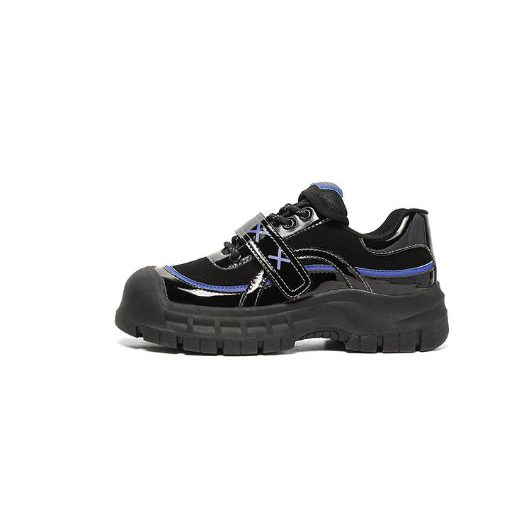 DUSTO Synthetic Leather Slip Resistant Abrasion Resistant Slip Resistant Abrasion Resistant Low top Chunky Sneakers