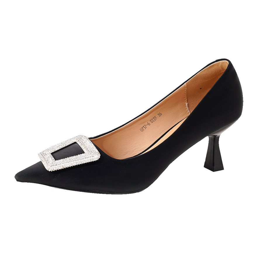 GUDIANFENGDU Pu Slim Heel High Heels 6.5cm Women's