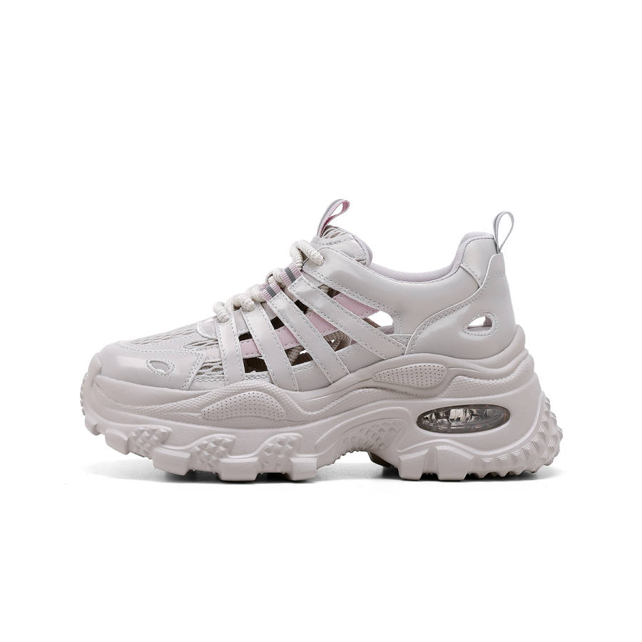 C°BANNER Fabric Support Breathable Low top Chunky Sneakers Women's