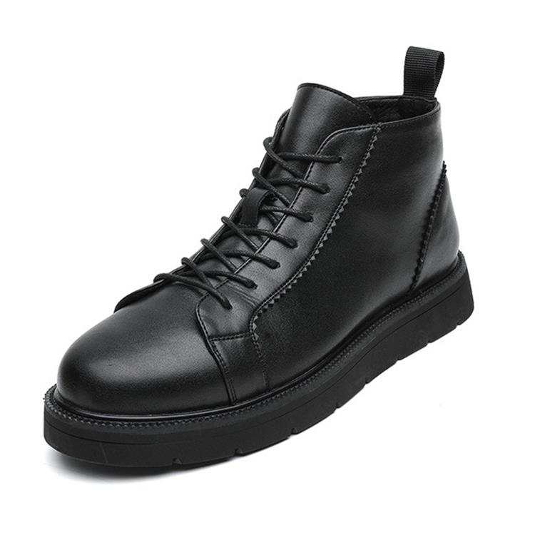 V ZERO FIVE V ZERO FIVE Cow Split Leather Ankle Boots Men's Black
