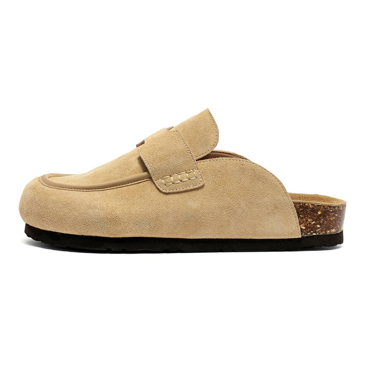 YEDANI Cow Suede Closed Toe Slippers Men's
