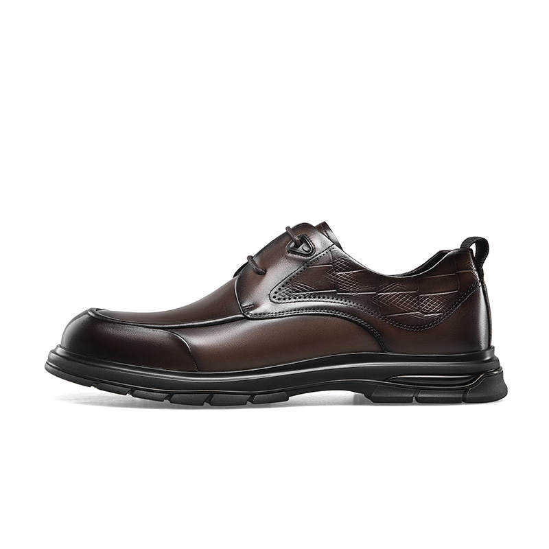 KANGNAI Casual Leather Shoes Men's Low Top