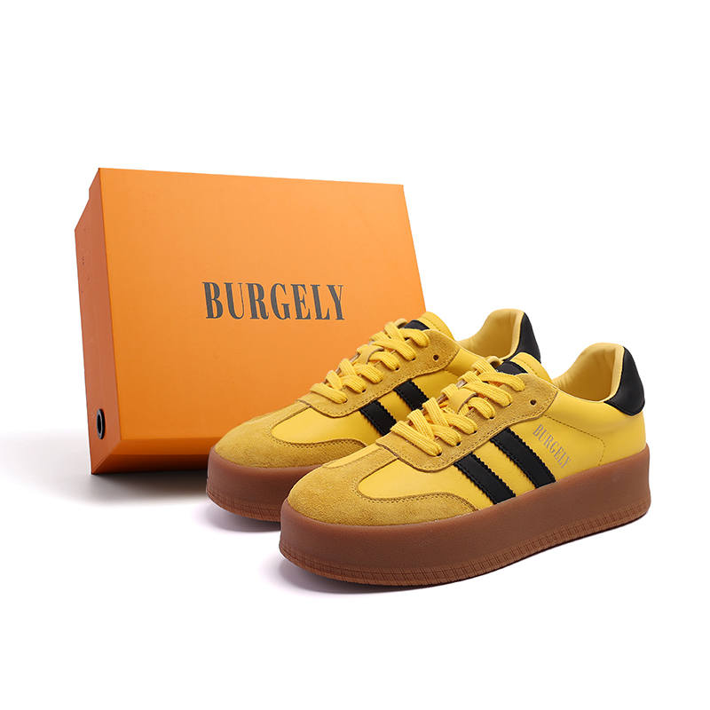 BURGELY German Army Trainers Lightweight Low top Skateboard Shoes Women's