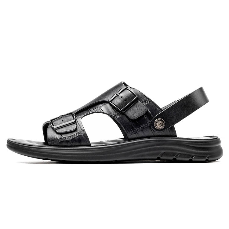 LAORENTOU LAORENTOU Beach Sandals Men's Black/Brown