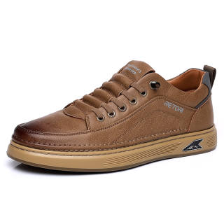 PTLS Cow Split Leather Low top Skateboard Shoes Men's