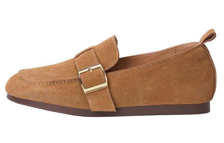 Joy&Mario Cow Suede Casual Shoes 1.5cm Women's