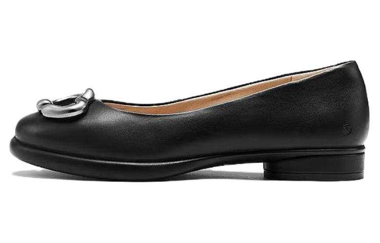 Ecco Ecco Leather Casual Shoes 3.5cm Women's Black