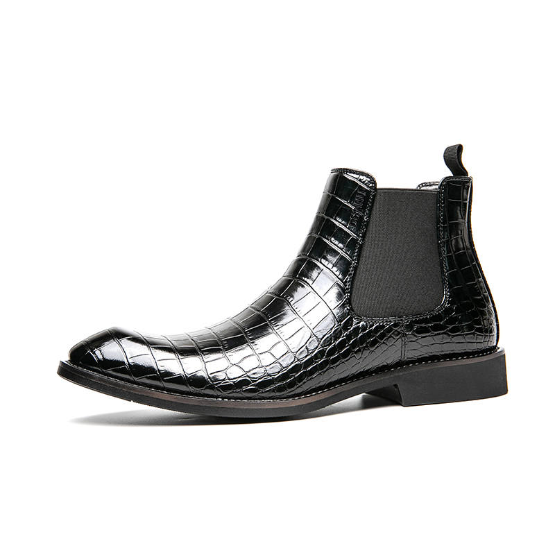 DUNNU DUNNU Leather Short Chelsea Boots