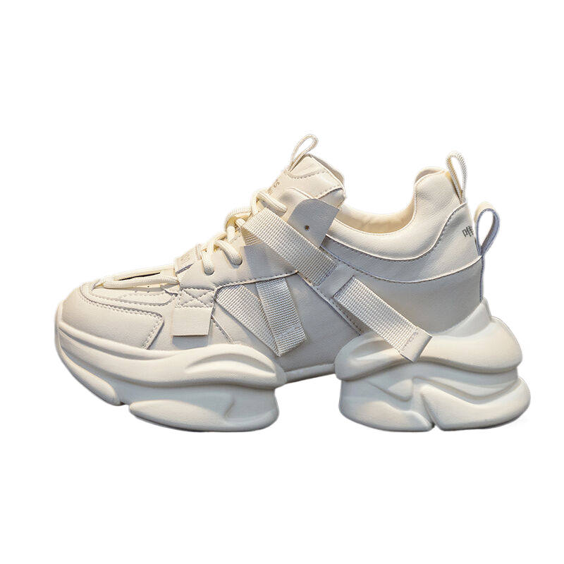 WEIMEIZHIMI Microfiber Leather Cushioning Low top Chunky Sneakers Women's