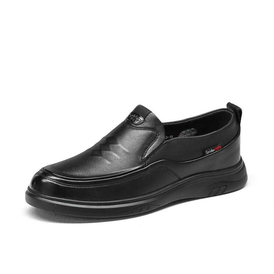 Spider King Cow Leather Casual Shoes Men's Black