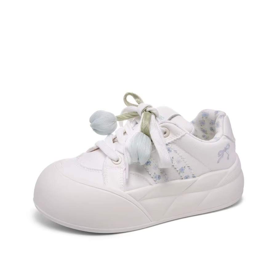 Alxnan Pu Low top Skateboard Shoes Women's White Blue