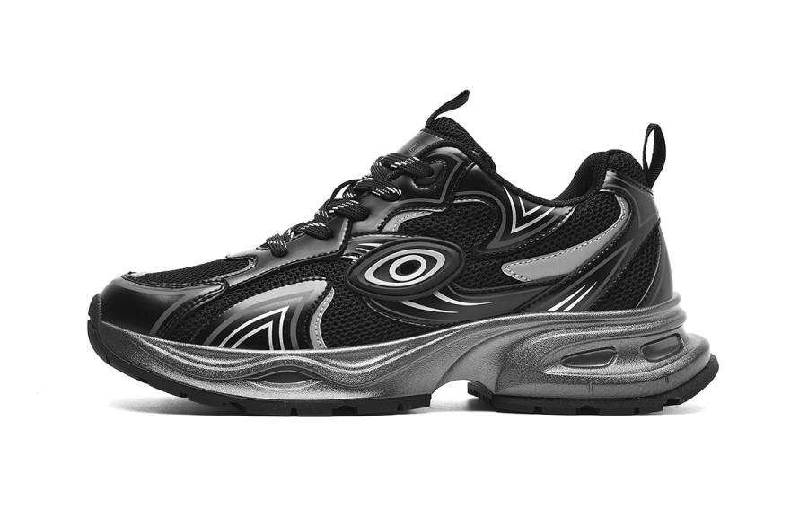 HLA Casual Shoes Men's Low Top Black/Silver