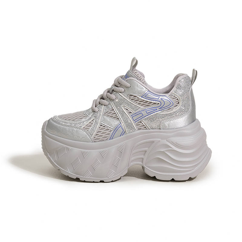 MILANLIANGE Cushioning, Wear Resistant Low top Chunky Sneakers Women's
