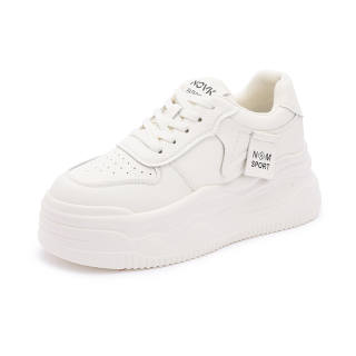QITUMAUL Cow Split Leather Low top Skateboard Shoes Women's