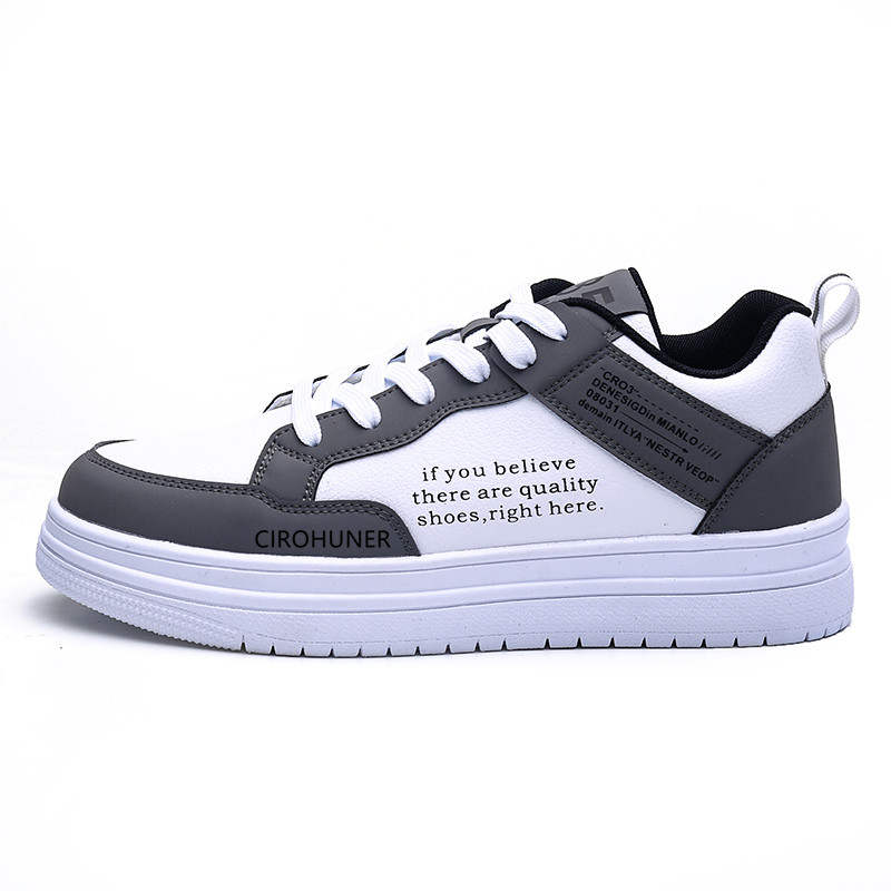 CIROHUNER Leather Abrasion Resistant Breathable Abrasion Resistant Breathable Low top Skateboard Shoes Men's