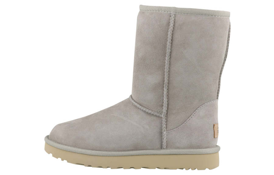 UGG UGG Classic Short Ii Fleece Lined Gray White Women's