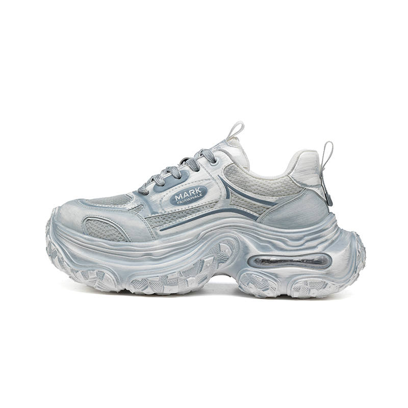 FAIRWHALE Mesh Slip Resistant And Breathable Height Increasing Low top Classic And Versatile Unlined Shoes Men's