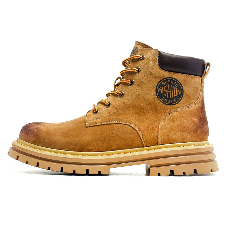 CHILANG CHILANG Combat Boots Unisex Yellow/Gray