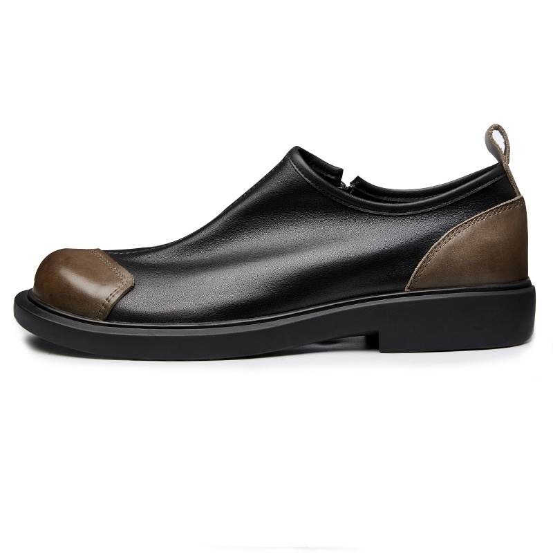 Brounvanm Top Grain Cow Leather Casual Shoes Men's