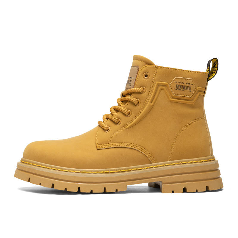 CariteSport Combat Boots Men's Khaki, Yellow