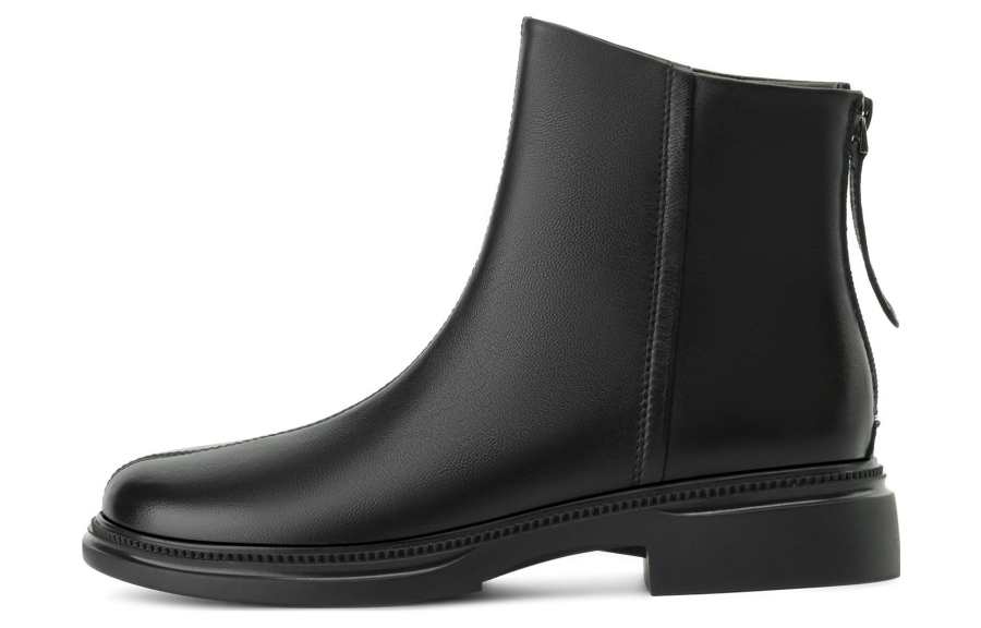 BOERDIQI Sheepskin Ankle Boots 3.5cm Women's
