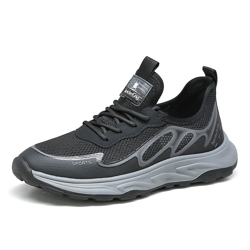 Spider King Fabric Low top Casual Shoes Men's Black