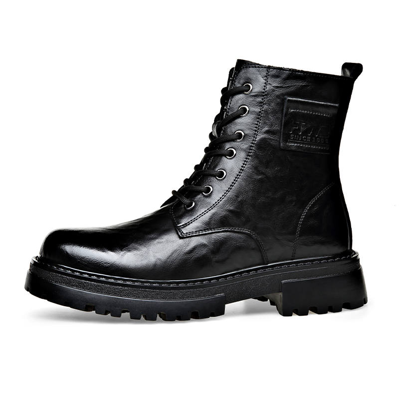 LUOMENG LUOMENG Combat Boots Men's Black/Brown