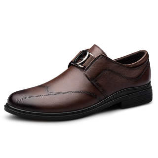 GONGNIULEITING Top Grain Cow Leather Casual Shoes Men's