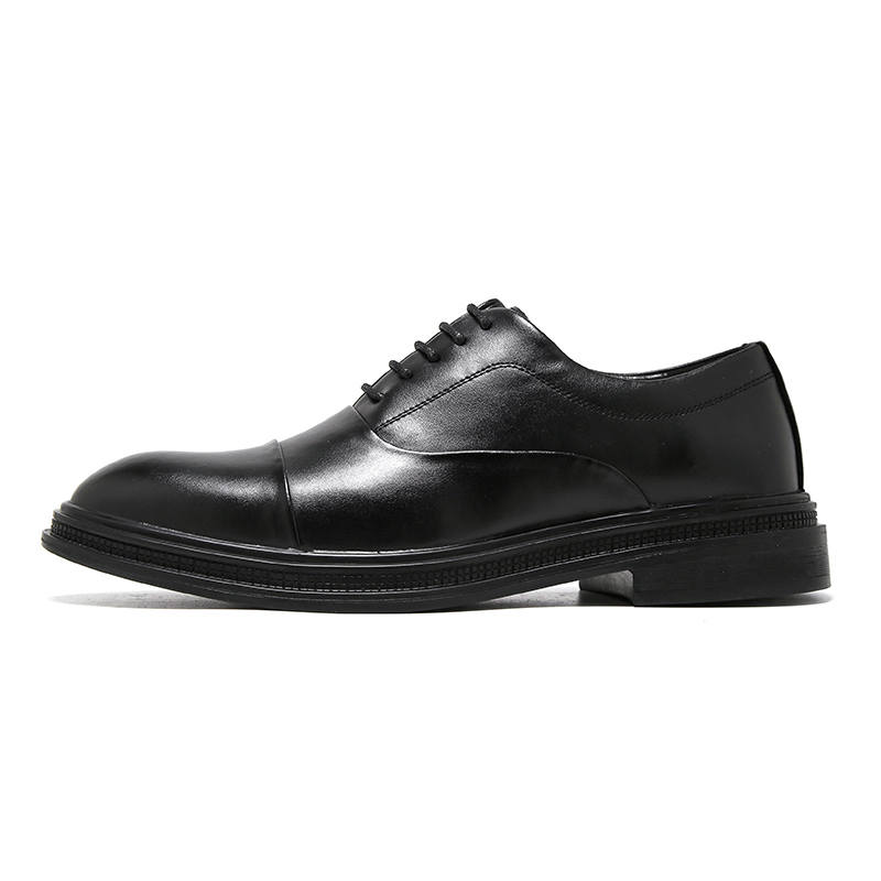KAQIAODI Dress Shoes Men's Low Top Black/Brown