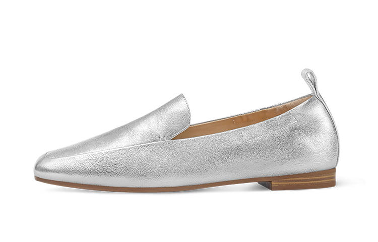 7or9 Frosted Sugar Croissant Casual Shoes 1.8cm Women's Silver