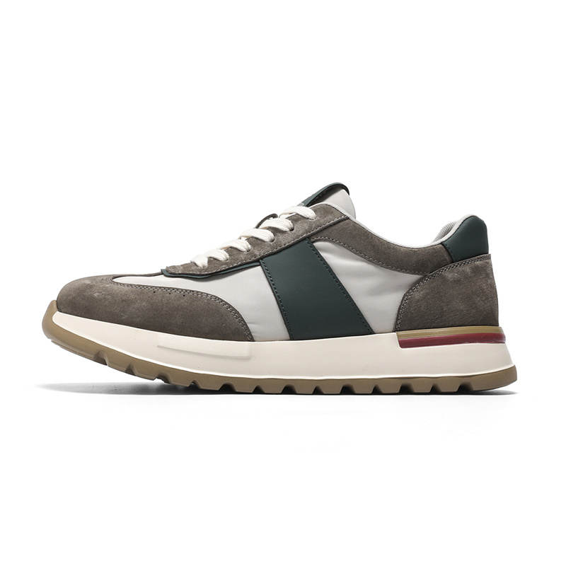 NAVIGARE Small Sailboat Abrasion Resistant Breathable Low top Casual Shoes Men's Beige Green