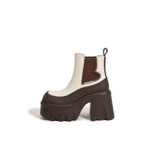 MILANLIANGE Short Chelsea Boots 10cm Women's