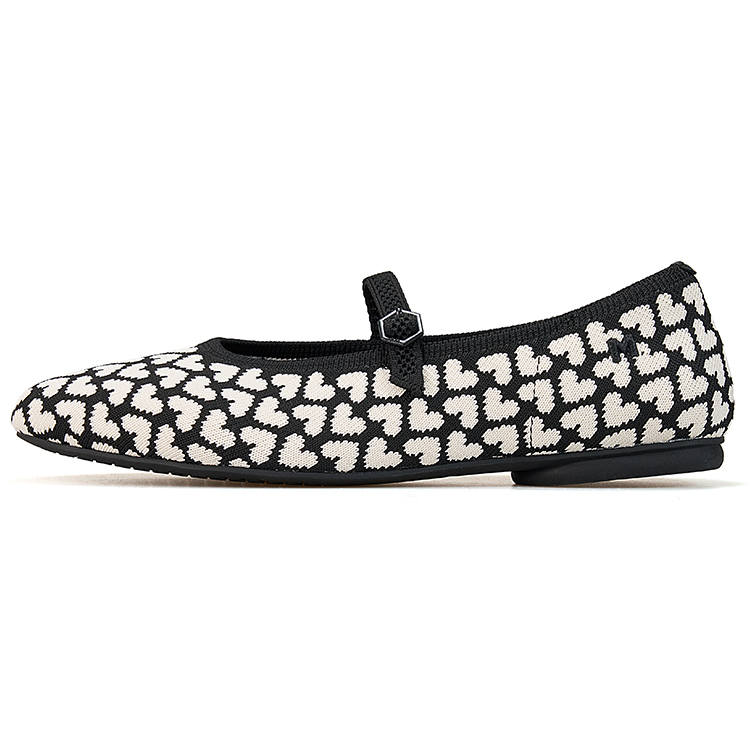 Joy&Mario Princess Shoes Fabric Flat Mary Jane Shoes 1CM Women's