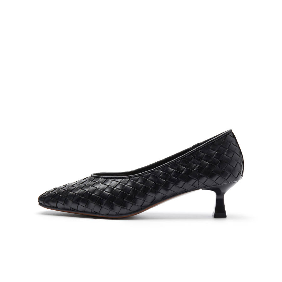 ELLE Pointed Toe Woven High Heels Light Mouth Single Shoe Women's 2025 Women's Shoes
