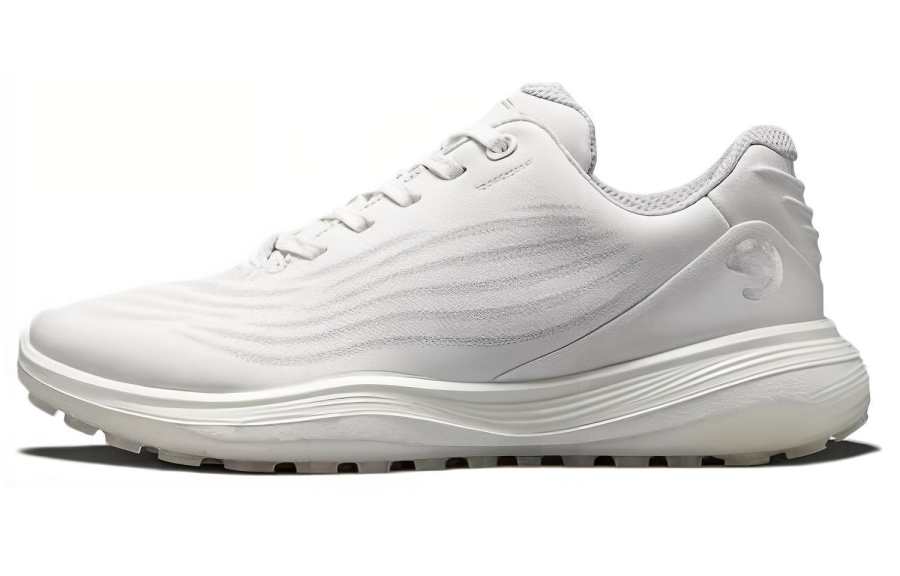 Ecco Leather Abrasion Resistant Abrasion Resistant Low top Casual Shoes Women's White