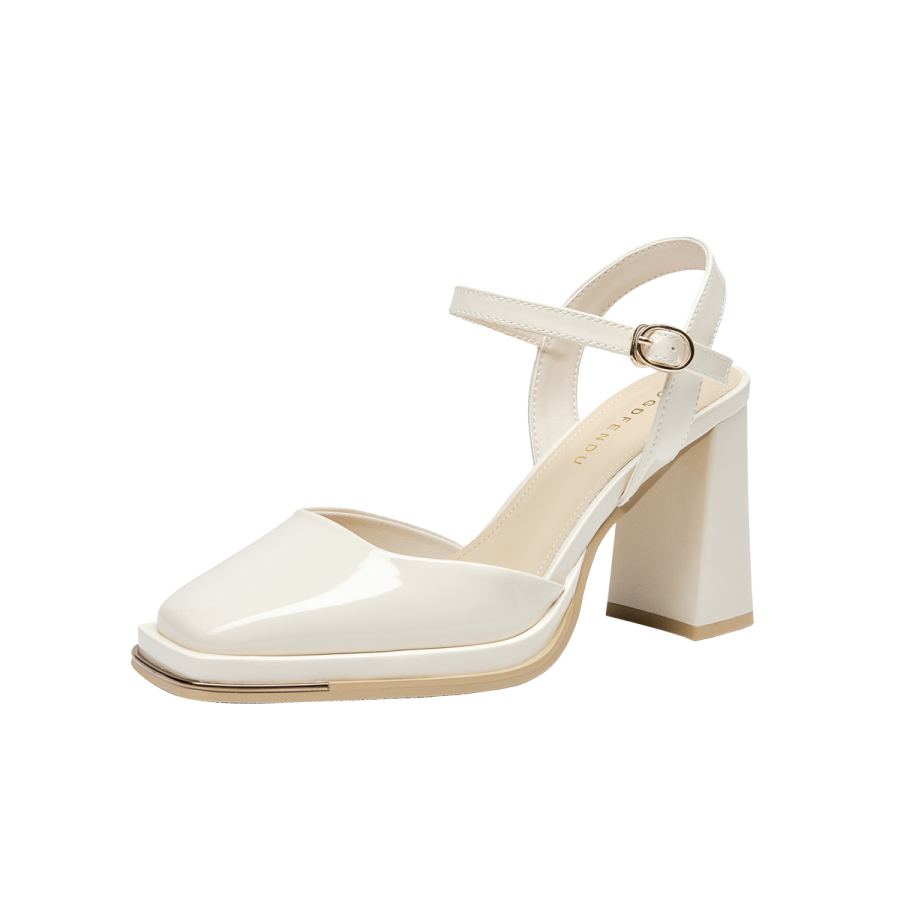 GUDIANFENGDU Pu Chunky Heel High Heels 9cm Women's