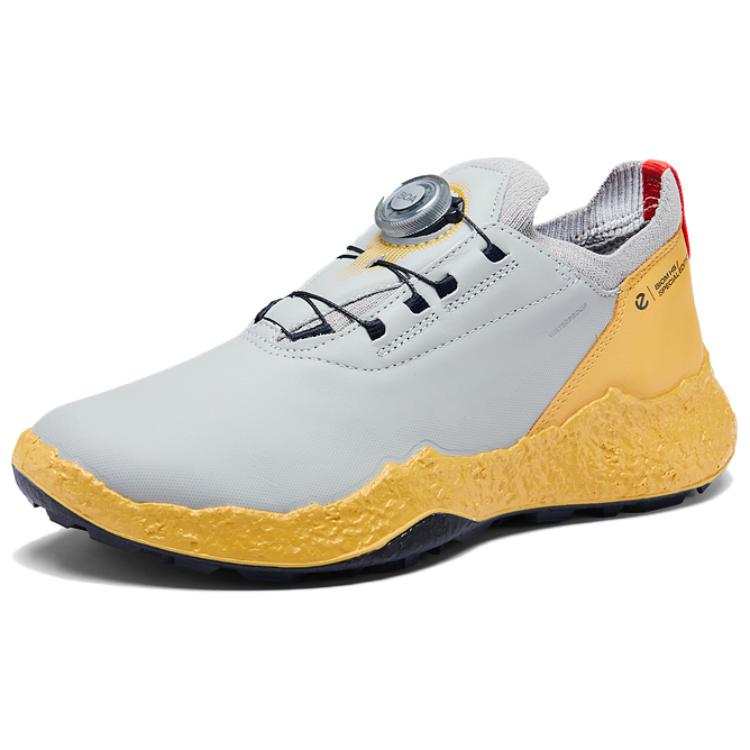 Ecco Ecco Golf Biom H5 Low top Golf Shoes Men's Gray Yellow
