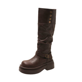 Aimilian Pu Knee high Boots Women's Box