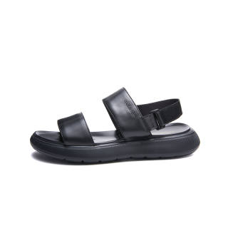 SHERIDAN Cow Leather Beach Sandals Men's Black