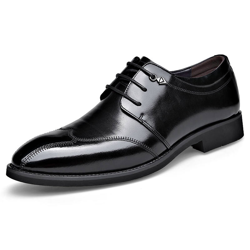 KAQIAODI Dress Shoes Men's Low Top Black