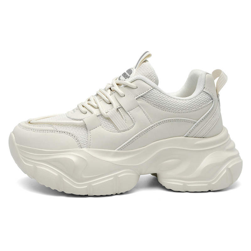 AOKANG Fabric Slip Resistant, Abrasion Resistant, Breathable Low top Chunky Sneakers Women's