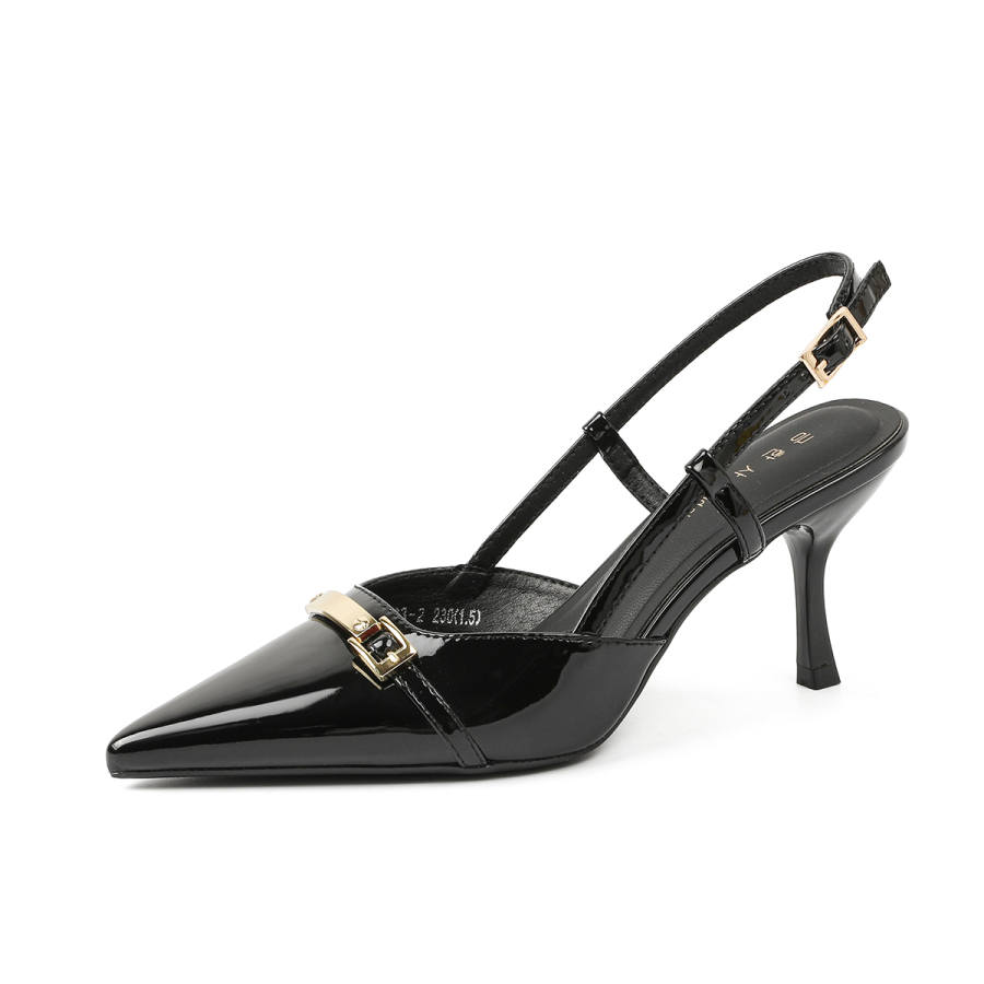 Bamiti Patent Leather Slim Heel High Heels 7cm Women's