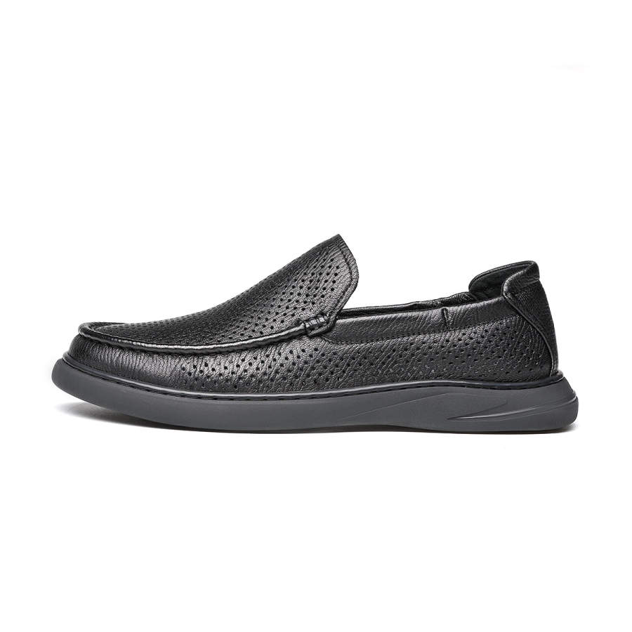 Millies MILLIE'S Sheepskin Casual Leather Shoes Men's Black