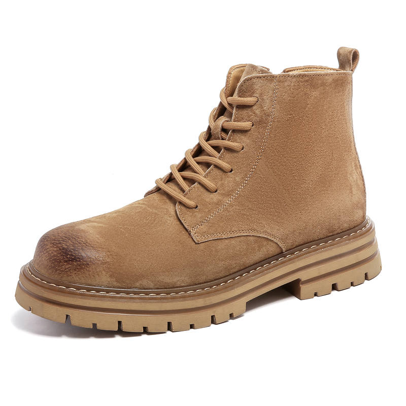 PINYI PINYI Combat Boots Unisex Yellow/Gray/Black