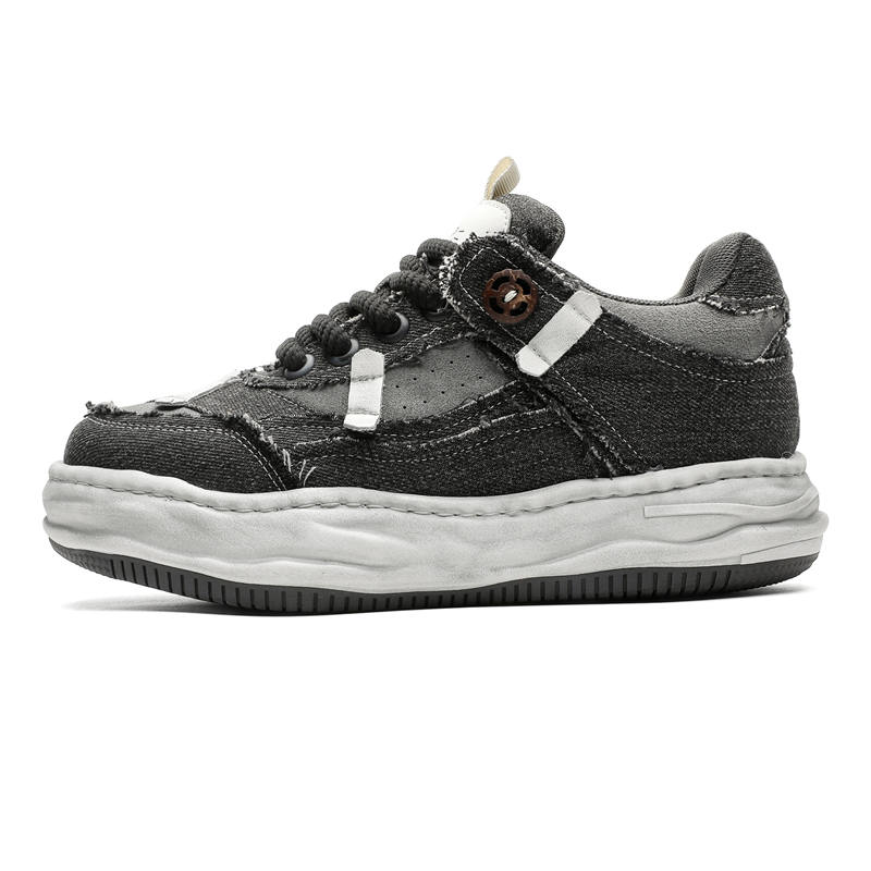 MODENGPAN Lightweight Breathable Lightweight And Breathable Low top Skateboard Shoes Unisex Gray